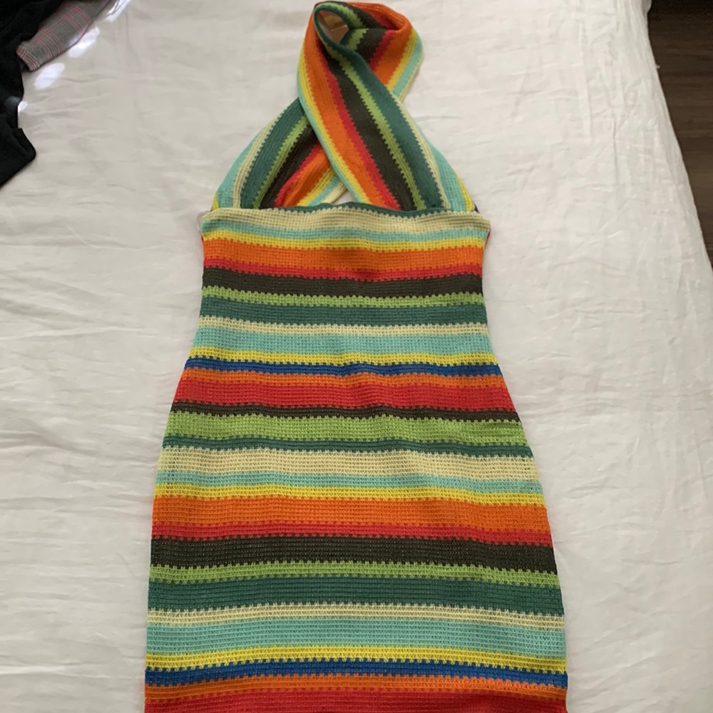 Knit halter dress size medium